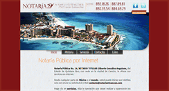 Desktop Screenshot of notaria29cancun.com